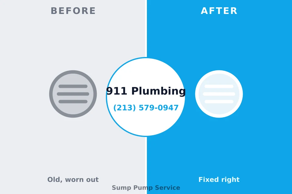 Before and after: plumbing repair Bailey's Crossroads, VA